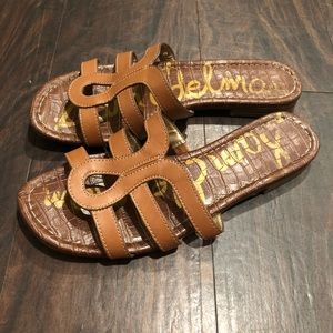Sam Edelman Bondi Brown Leather Sandals